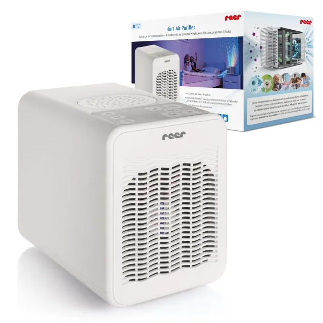 Reer 4in1 Air Purifier Luftreiniger weiß mit Nachtlicht