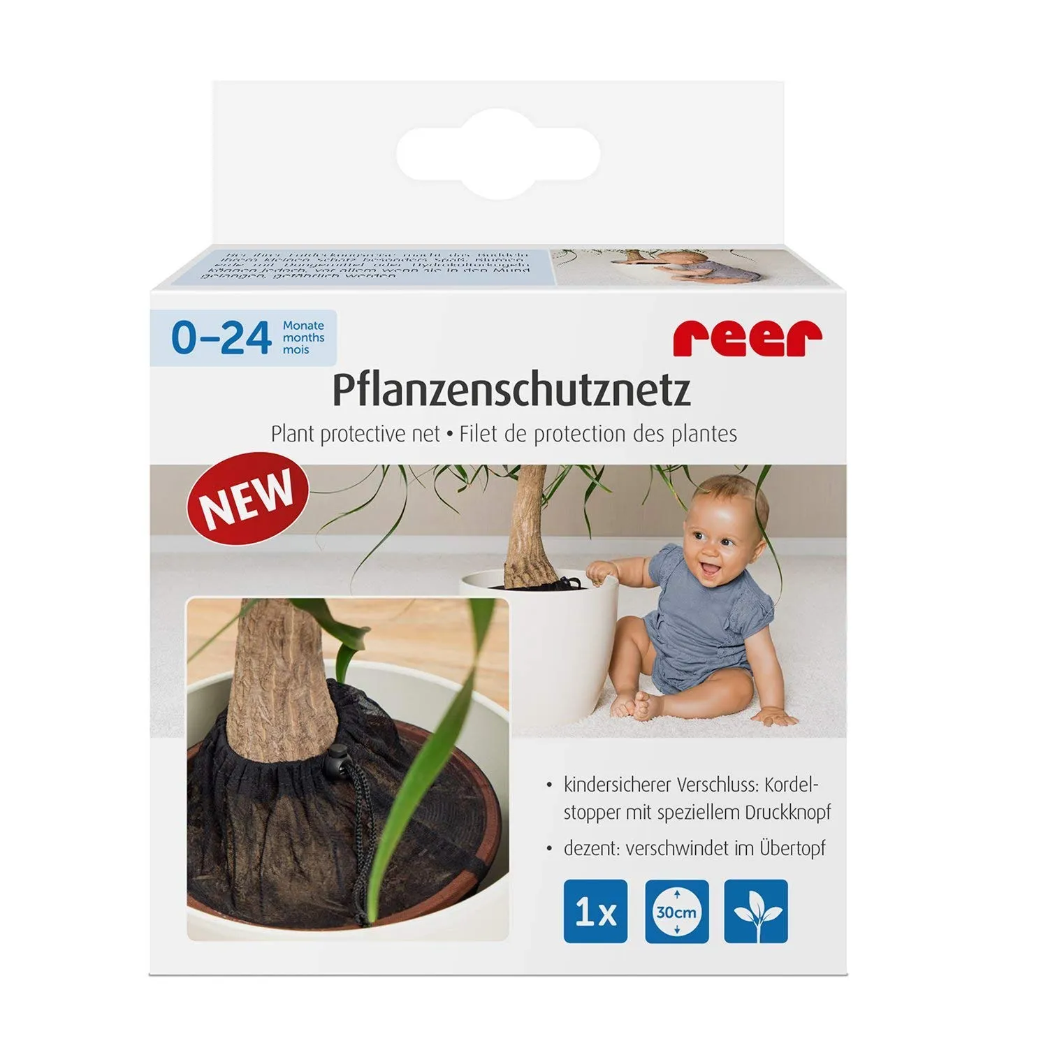 Reer Pflanzenschutz Netz Blumentopfschutz 30 cm einzeln