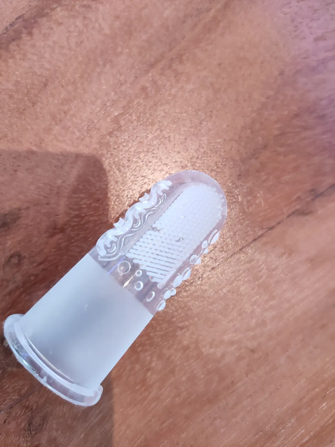 Reer 79249 Finger-Zahnbürste Silikon transparent 2 Stück