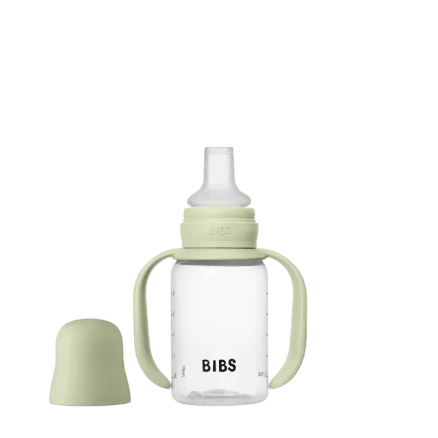 BIBS Babyflasche Trinkflasche 150 ml Sage Silikon-Sauger