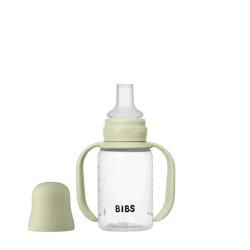 BIBS Babyflasche Trinkflasche 150 ml Sage Silikon-Sauger