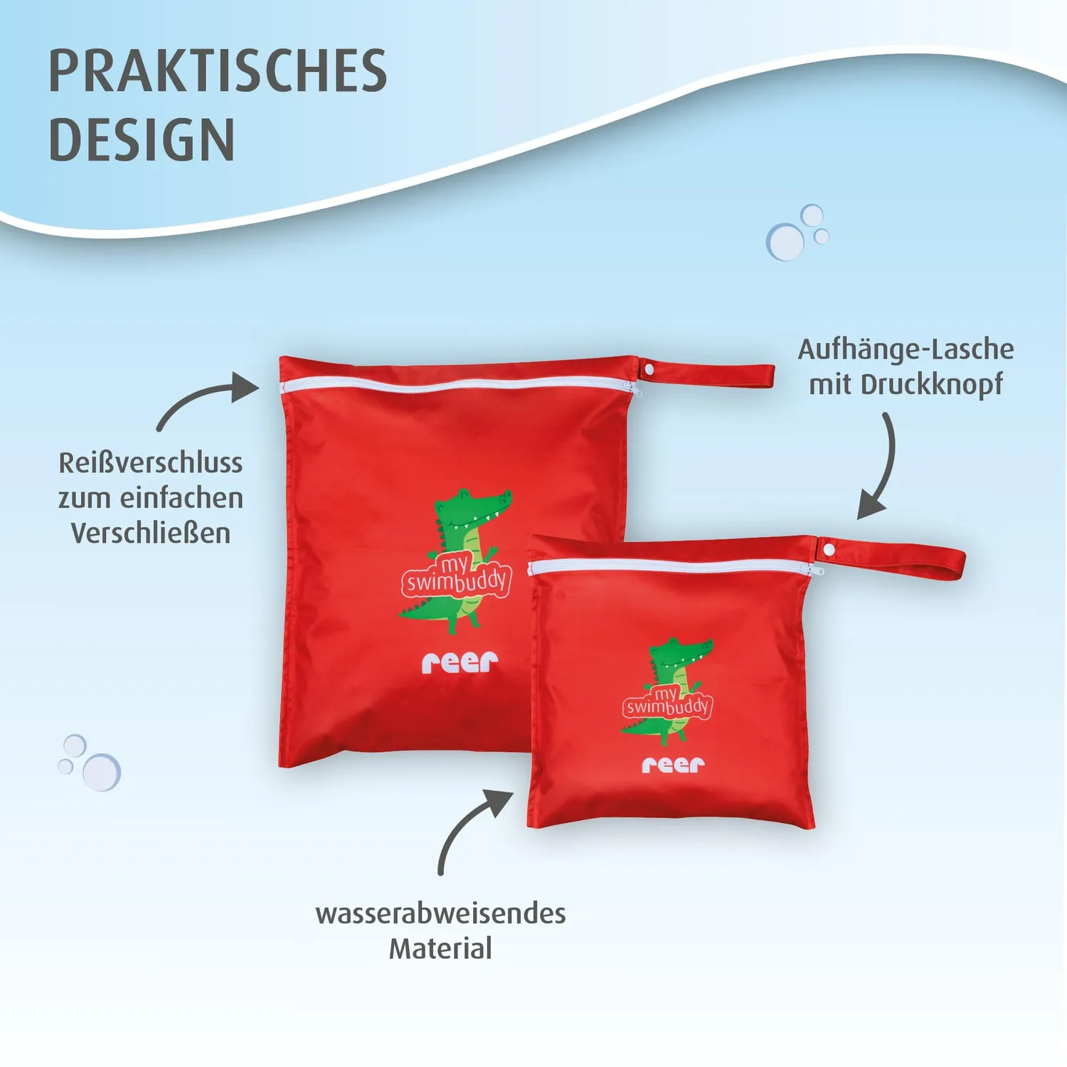 Reer myswimbuddy Wetbag Nassbeutel 2er-Set wasserdicht
