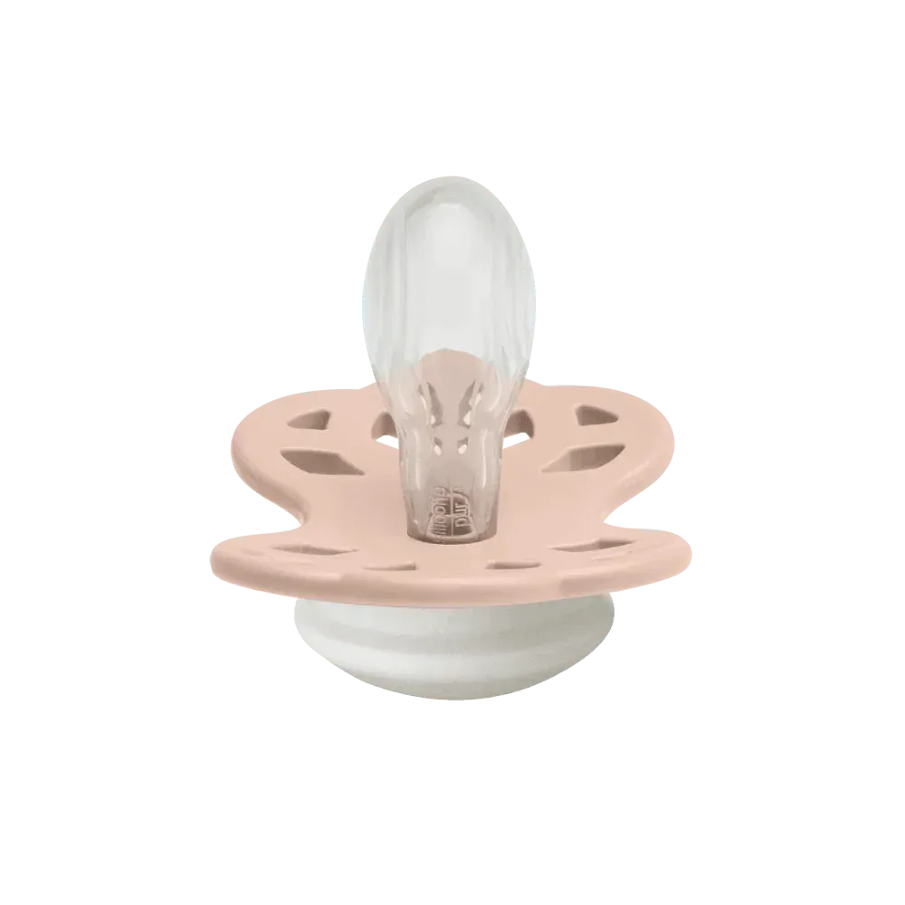 BIBS Infinity GLOW Schnuller Blush Silikon nachtleuchtend