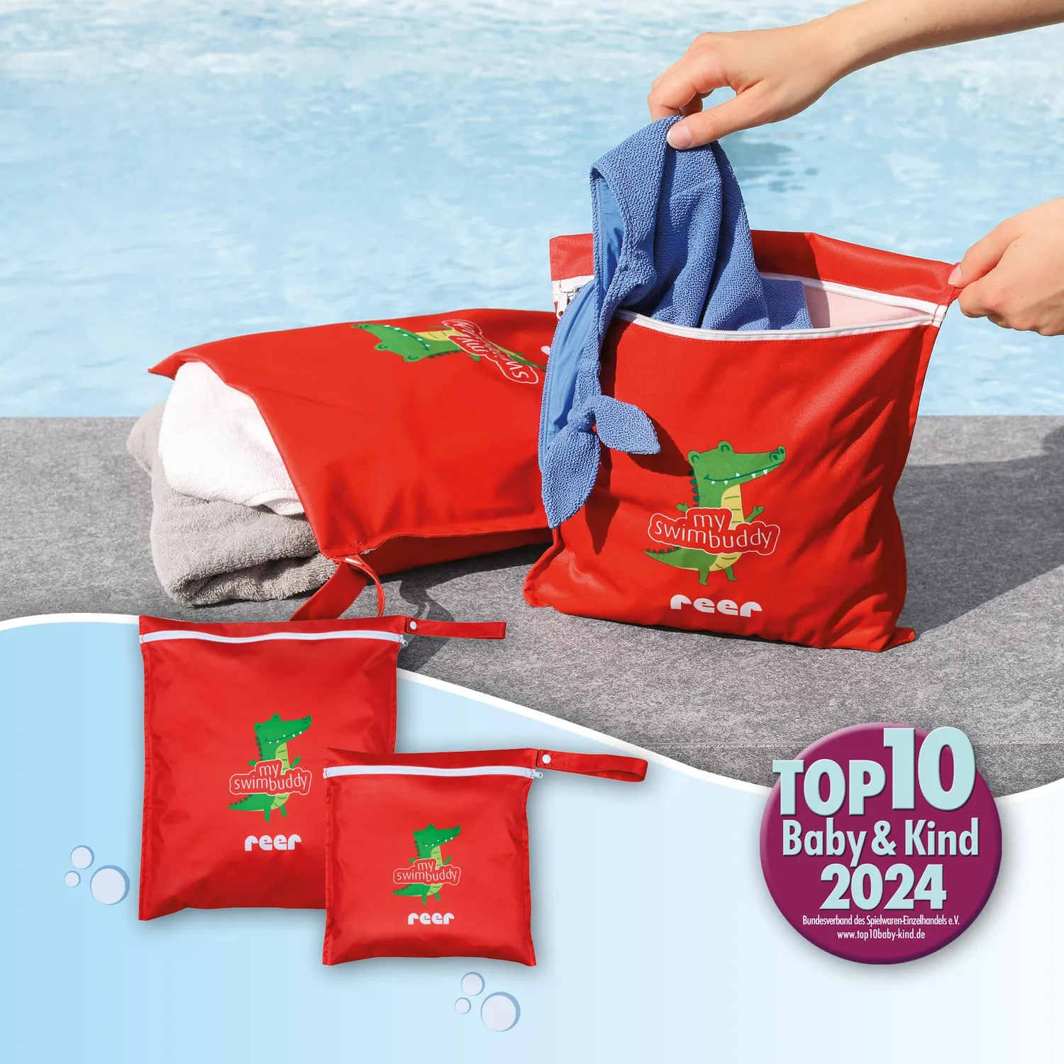 Reer myswimbuddy Wetbag Nassbeutel 2er-Set wasserdicht
