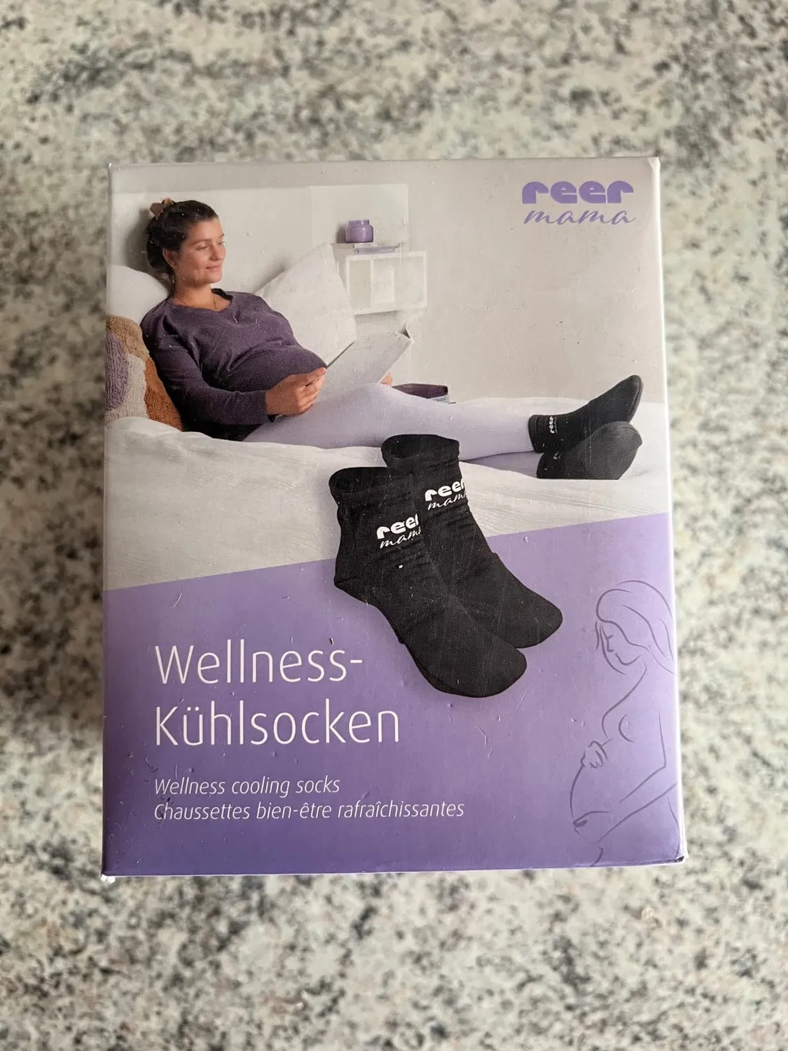Reer Mama Kühlsocken Fuß 36-40 kalt-warm mit Gelpads