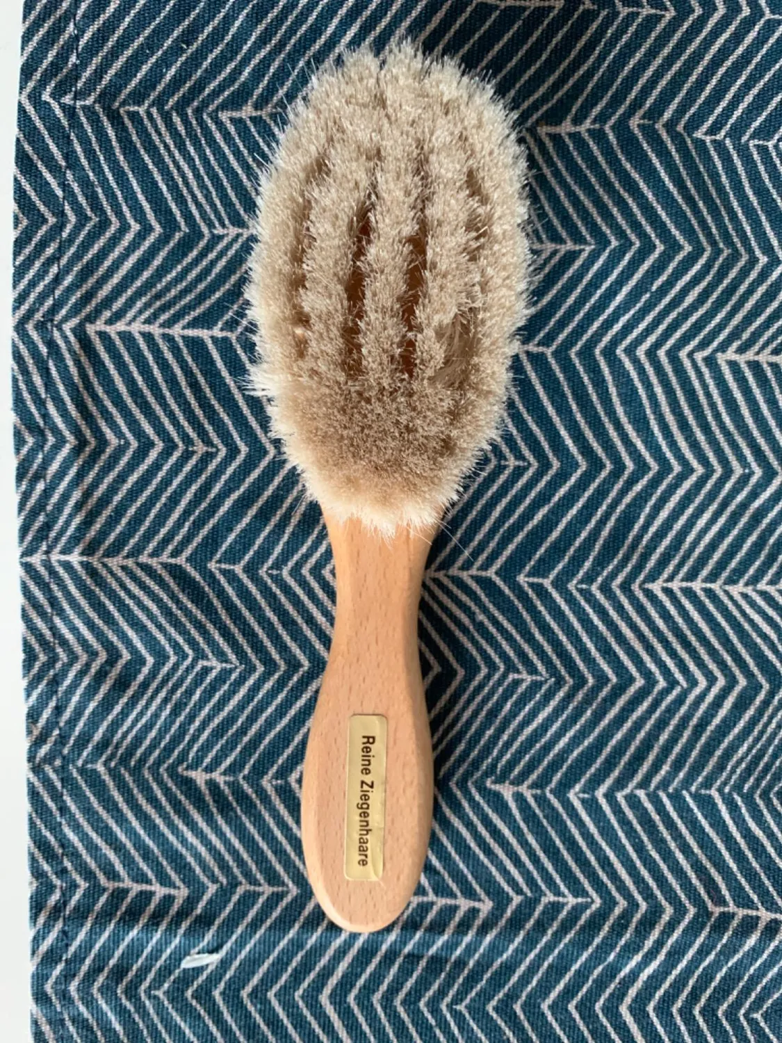 reer Naturhaarbürste Ziegenhaar Babybürste Holz weich