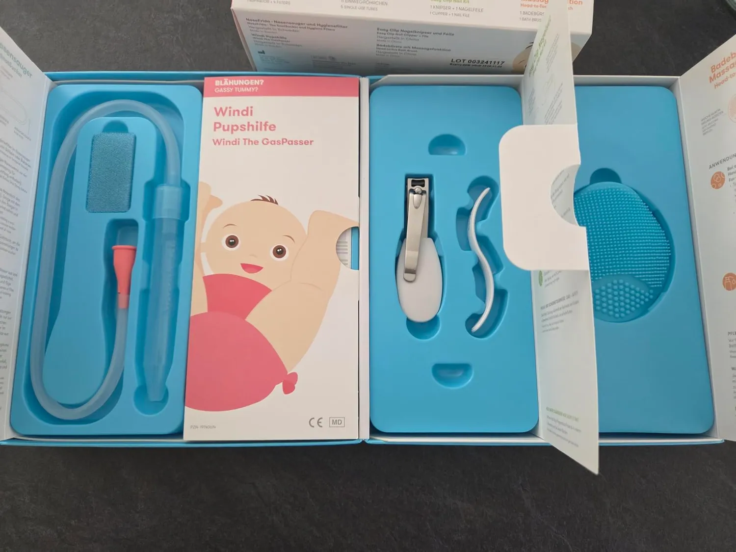Frida Baby Basics Kit Pflegeset 4-teilig ab Geburt Schnupfenhilfe