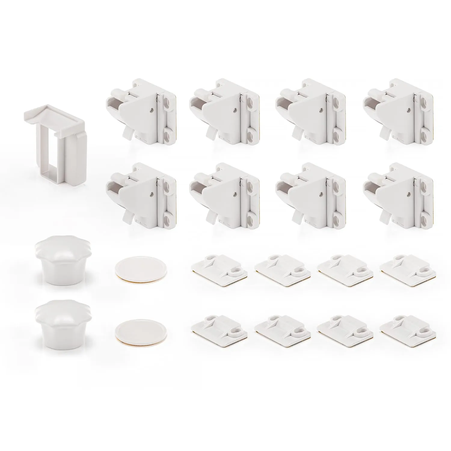 reer Magnetschloss Kindersicherung weiß 8 Stück Set