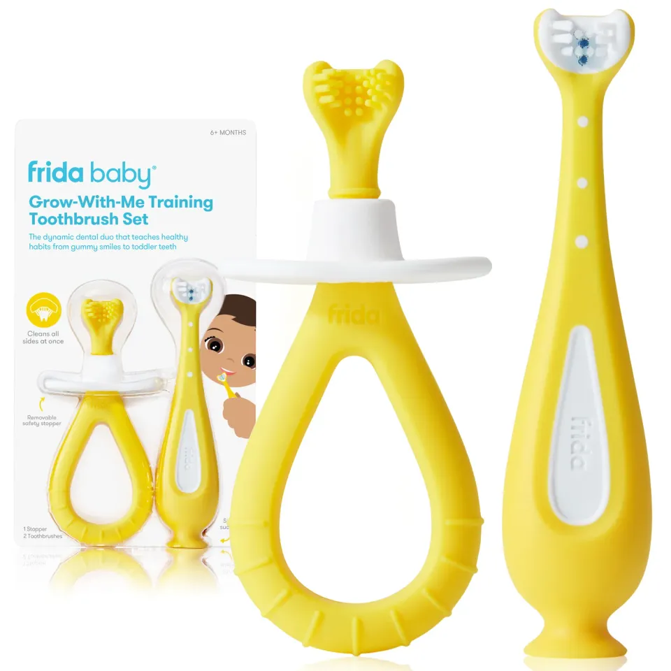 NoseFrida Grow-With-Me Zahnbürsten Set 2-tlg Silikon