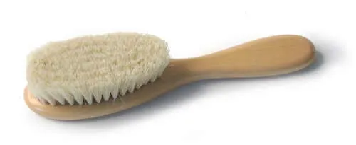 reer Naturhaarbürste Ziegenhaar Babybürste Holz weich