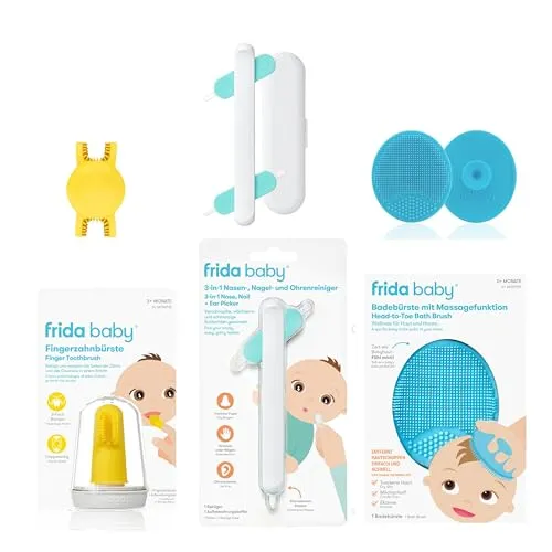 Frida Baby Daily Care Pflegeset Zahnbürste Badebürste