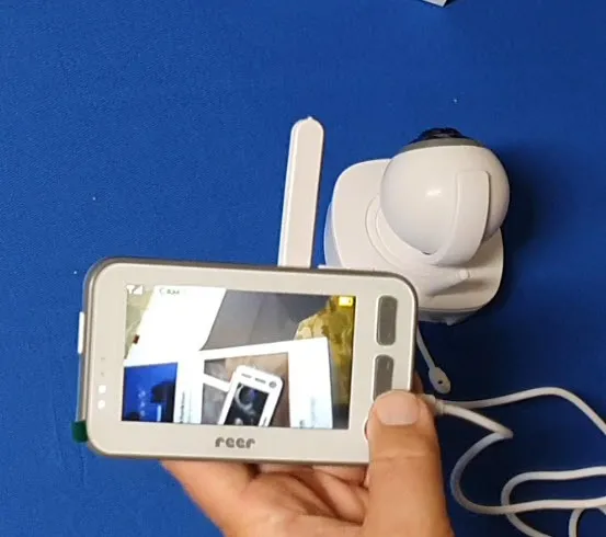 reer 80440 BabyCam XL Video-Babyphone weiß 4,3 Zoll