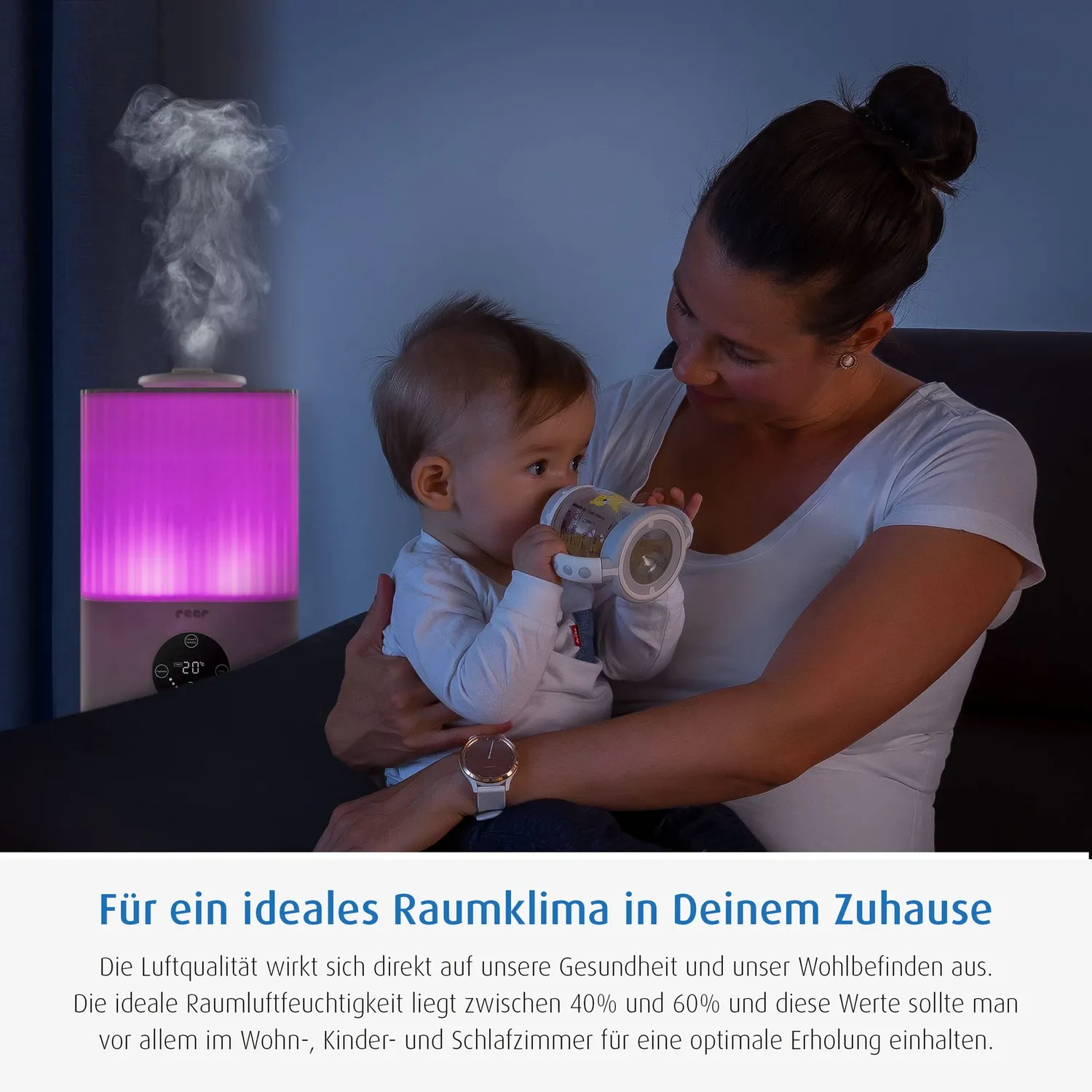 Reer 2in1 Humidifier Luftbefeuchter weiß Ultraschall